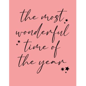 Wonderful time card